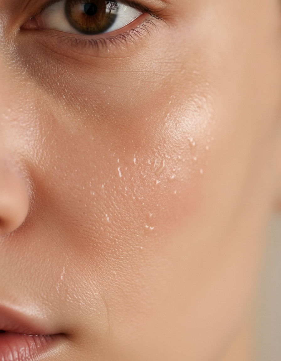 Detalhe de pele saudável